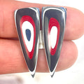 DVH Genuine Ford F150 Fordite Matched Pair of Cabochons 38x12x3mm (6891) - DVHdesigns