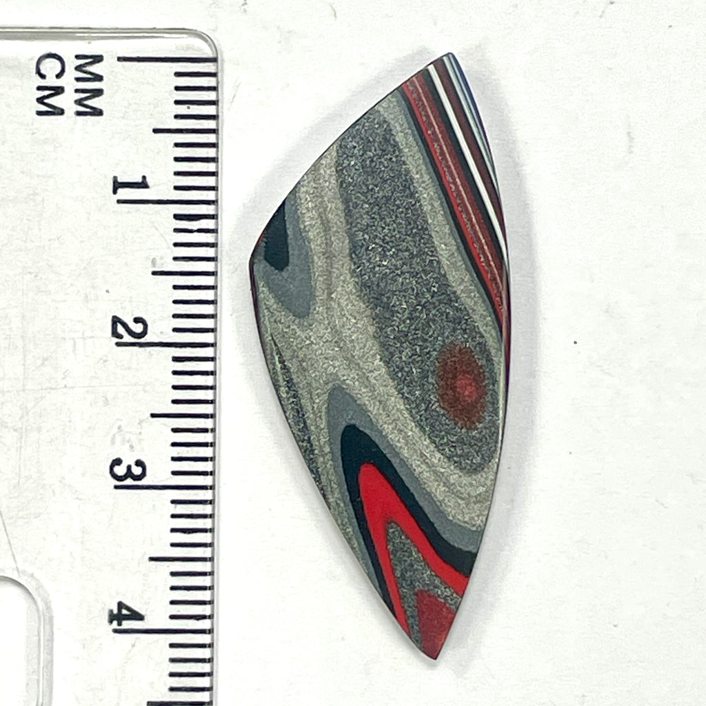 DVH Genuine Ford F150 Fordite Cabochon 42x18x4mm (6912)