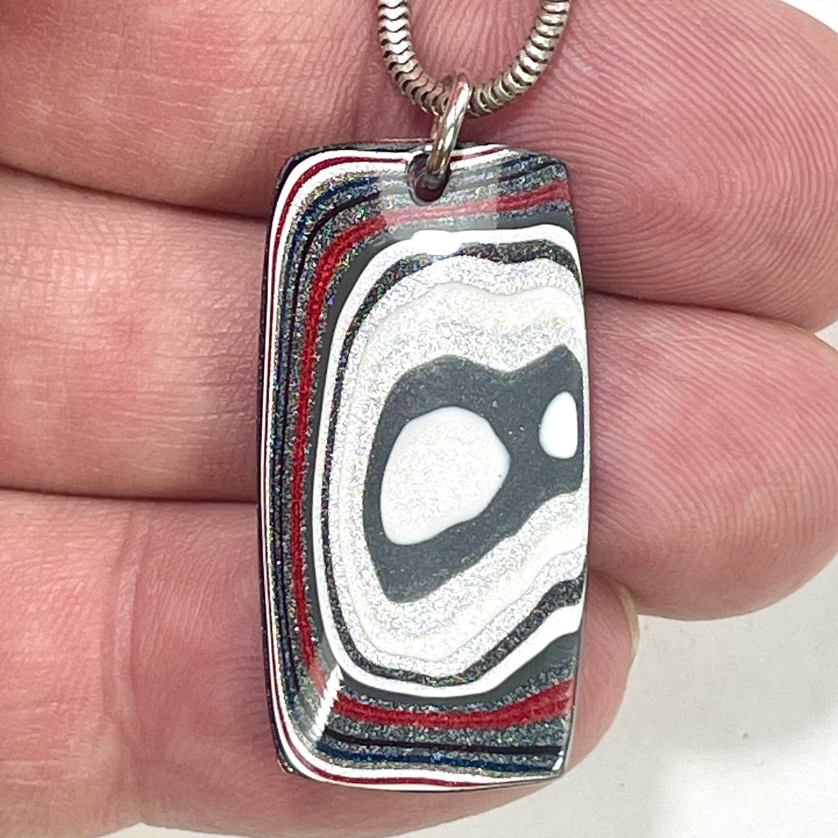 DVH Genuine Ford F150 Fordite Pendant KC Assembly 32x17x4mm (6919)