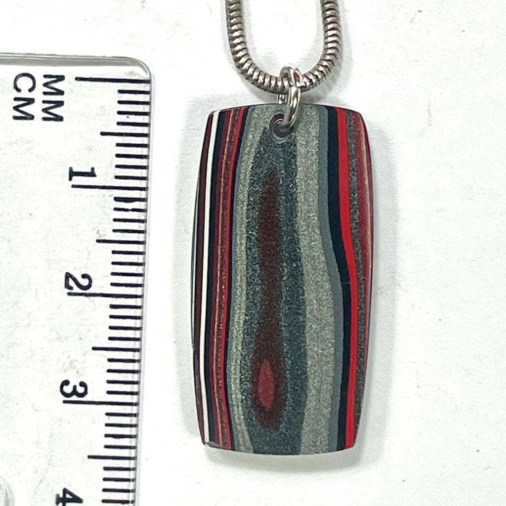 DVH Genuine Ford F150 Fordite Pendant KC Assembly 32x17x4mm (6919)