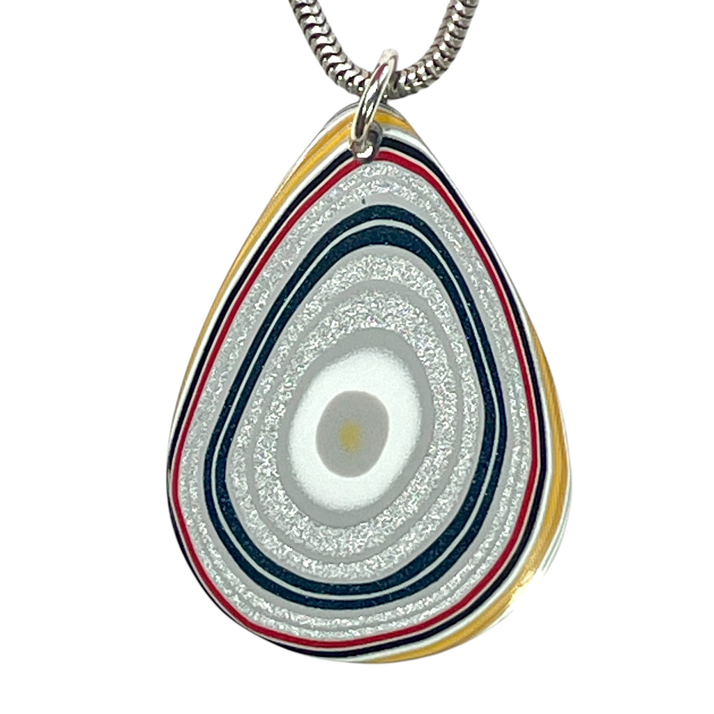 DVH Genuine Ford F150 Fordite Pendant KC Assembly 32x23x3mm (6922)