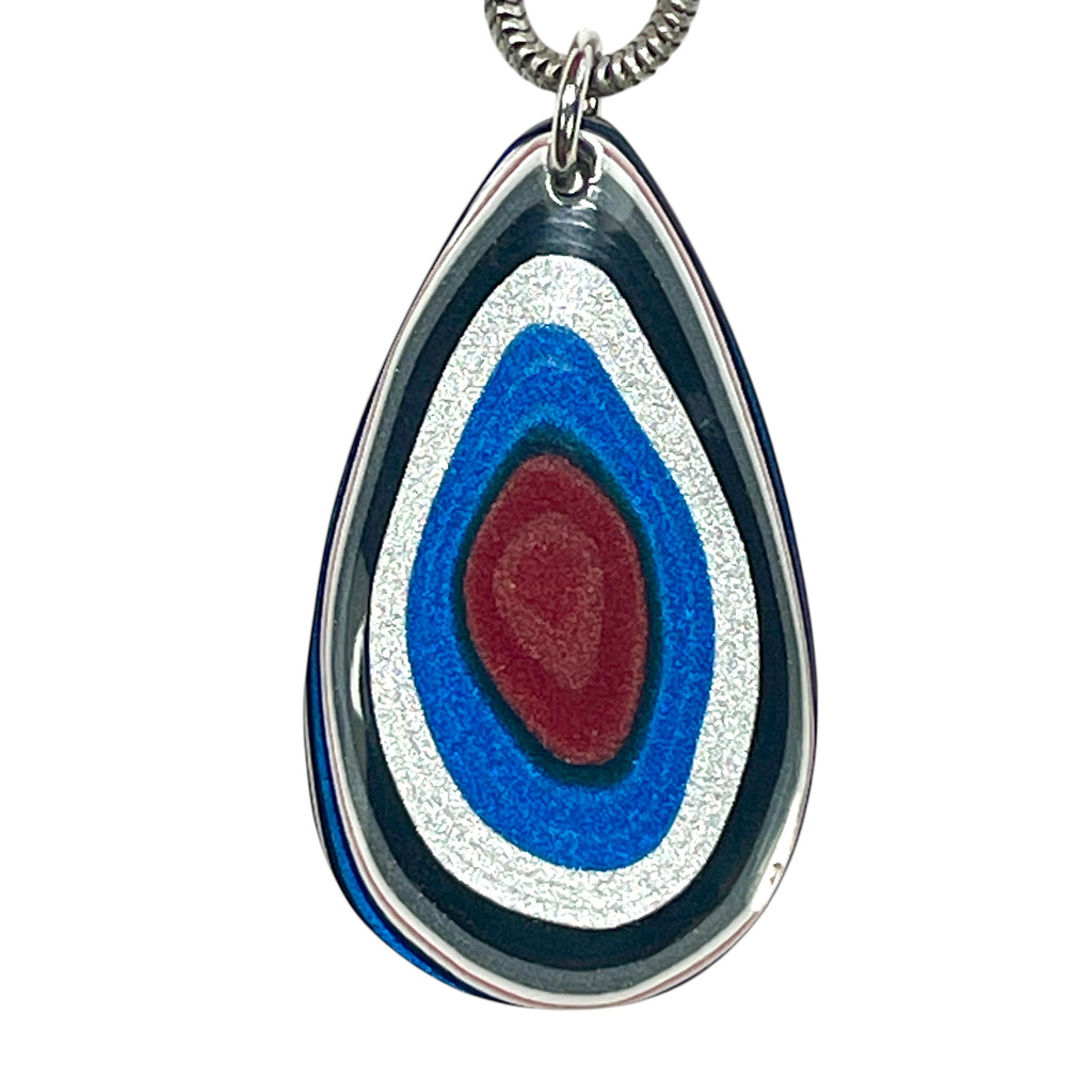 DVH Genuine Ford F150 Fordite Pendant KC Assembly 35x20x4mm (6923)