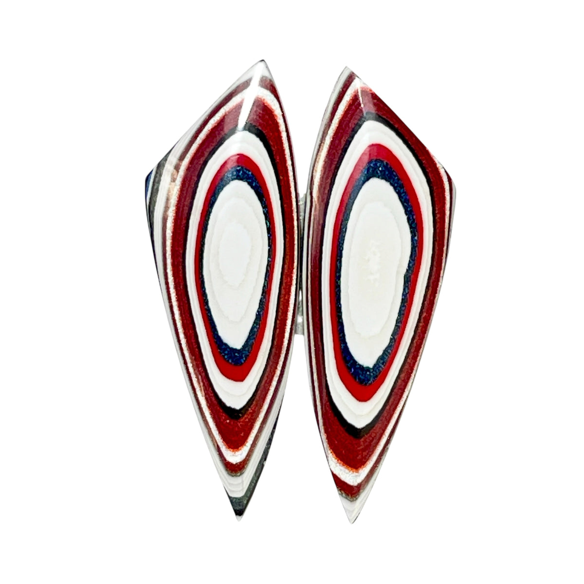 DVH Genuine Ford F150 Fordite Matched Pair of Cabochons 39x12x3mm (6969)