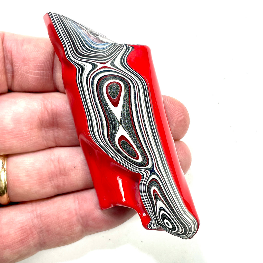 DVH Genuine Michigan Fordite Specimen Polished Face Rough MOPAR (6004)