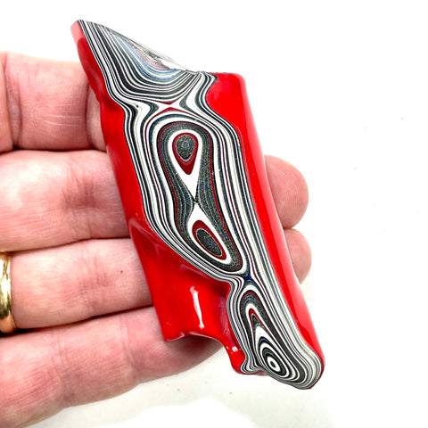 DVH Genuine Michigan Fordite Specimen Polished Face Rough MOPAR (6004)
