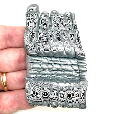 DVH 2.8oz Michigan Fordite Specimen Polished Face Rough 3"x2" MOPAR (6006)