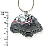 DVH Genuine Michigan Fordite MOPAR Pendant 60x42x9mm (5956)