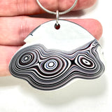 DVH Genuine Michigan Fordite MOPAR Pendant 60x42x9mm (5956)
