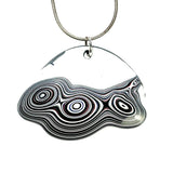 DVH Genuine Michigan Fordite MOPAR Pendant 60x42x9mm (5956)