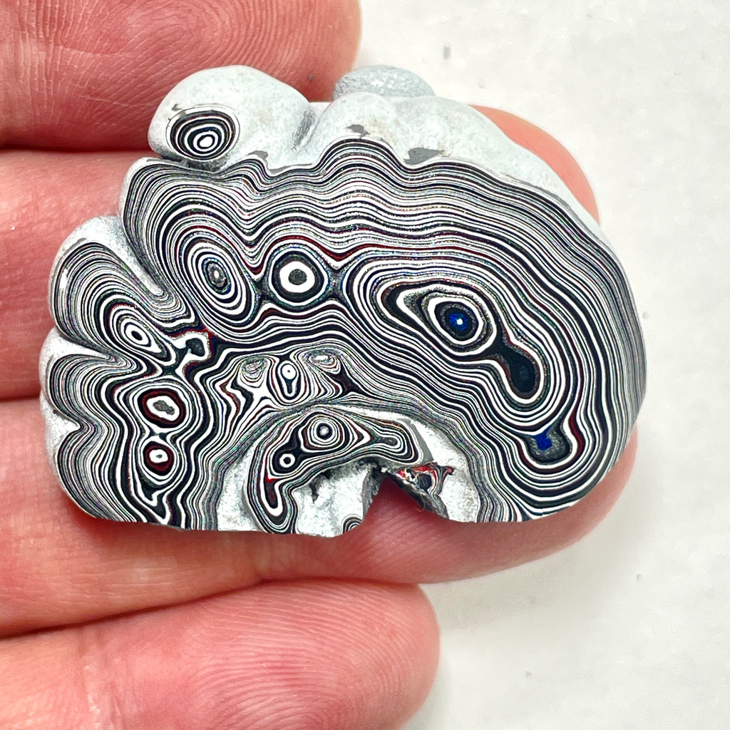 DVH Genuine Michigan Fordite Specimen Polished Face Rough MOPAR (6046)