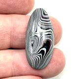 DVH Genuine Michigan Fordite Cabochon High Dome Lustre MOPAR 32x15x6mm (6070)