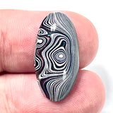 DVH Genuine Michigan Fordite Cabochon High Dome Lustre MOPAR 25x13x6mm (6078)