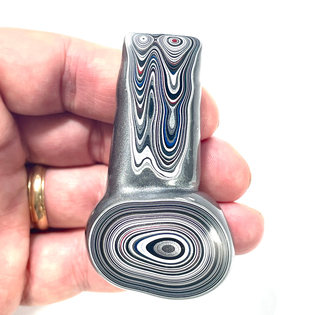 DVH Genuine Michigan Fordite Specimen Polished Face Rough MOPAR (6080)