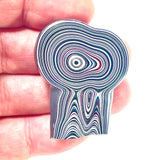 DVH Genuine Michigan Fordite Specimen Polished Face Rough MOPAR (6082)