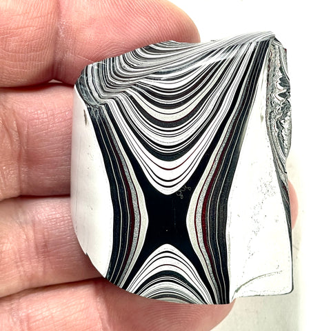 DVH Genuine Michigan Fordite Specimen Polished Face Rough MOPAR (6252)