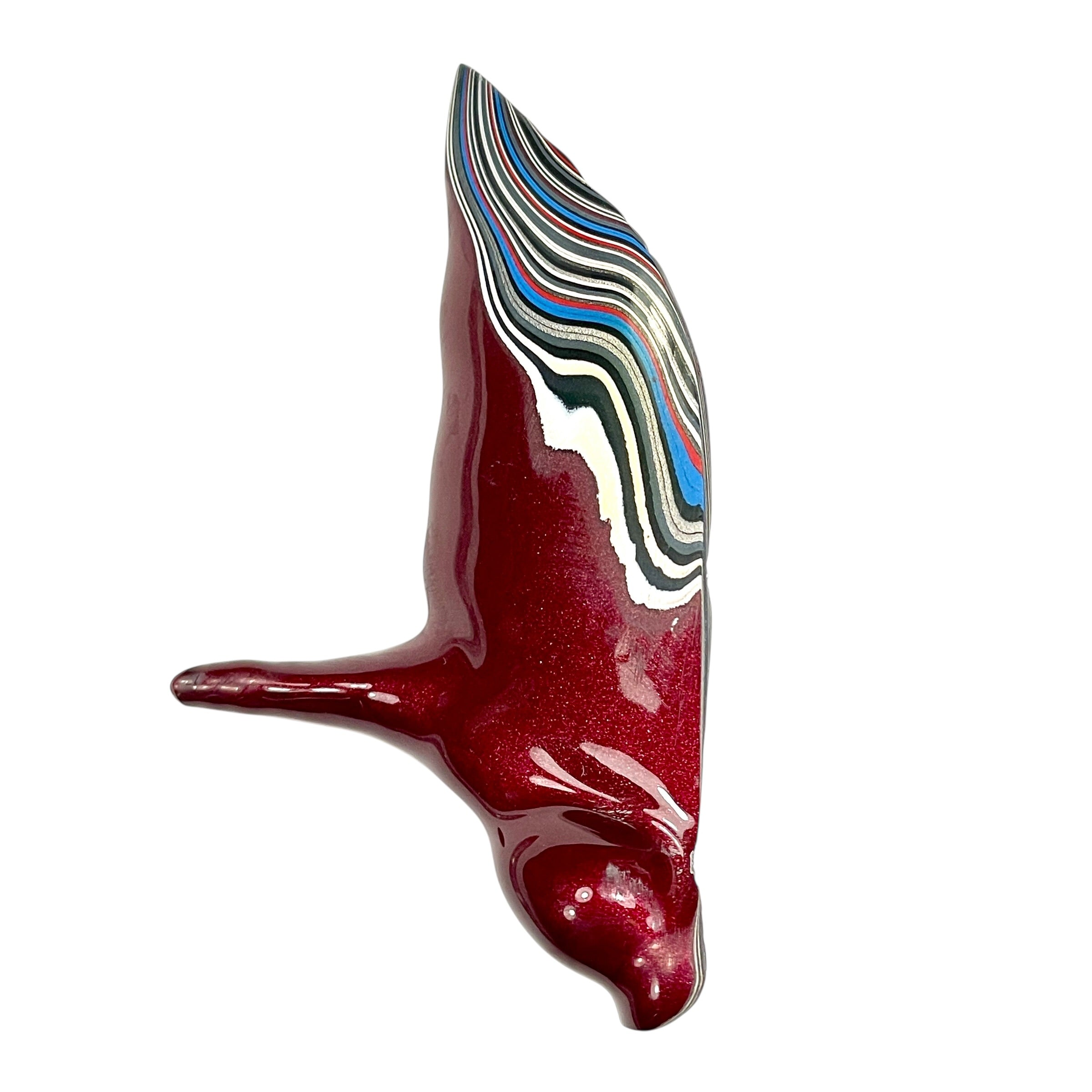 DVH Rapid Red Ford Mustang Fordite Stalactite Specimen Polished Face (6354) - DVHdesigns