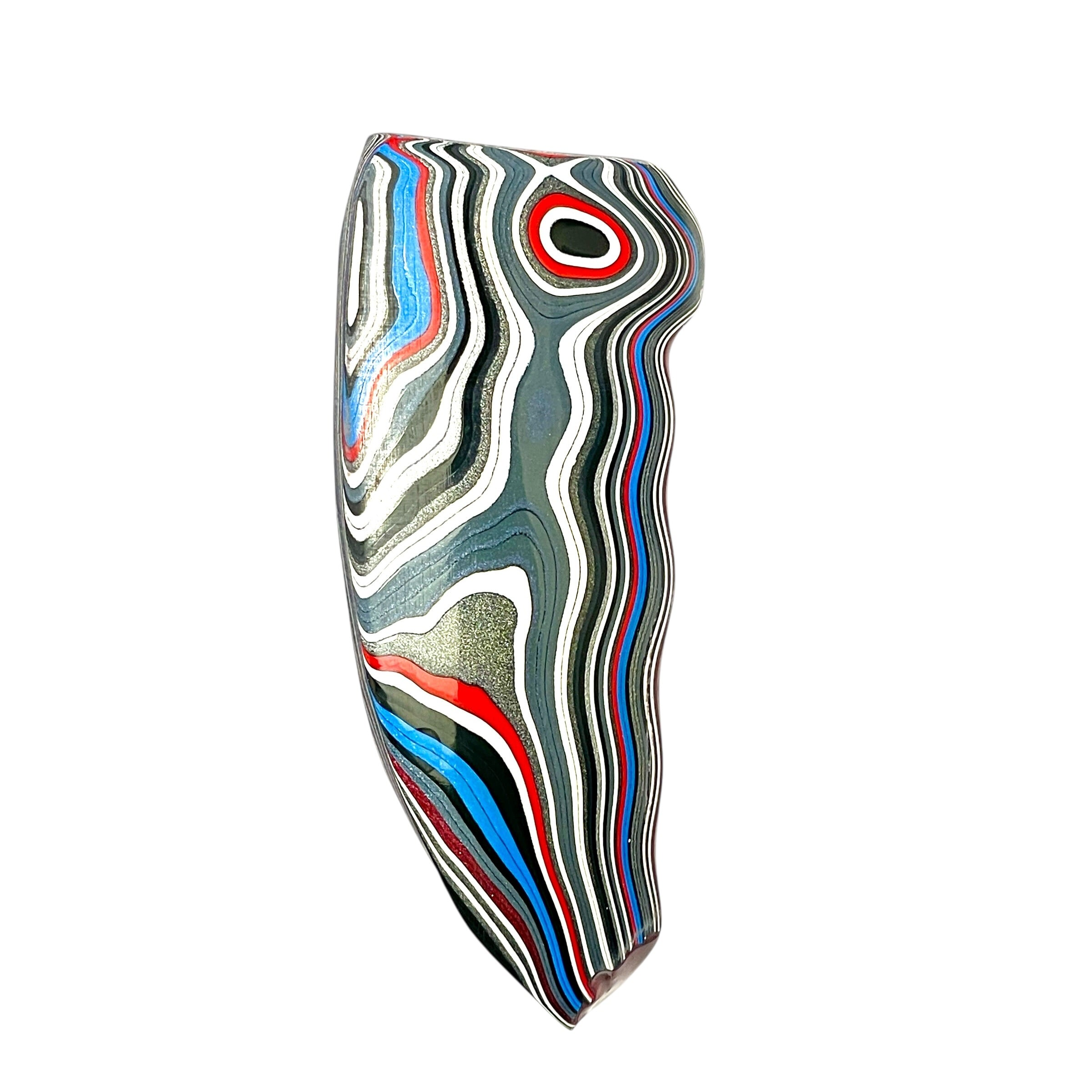 DVH Rapid Red Ford Mustang Fordite Specimen Polished Face (6355) - DVHdesigns