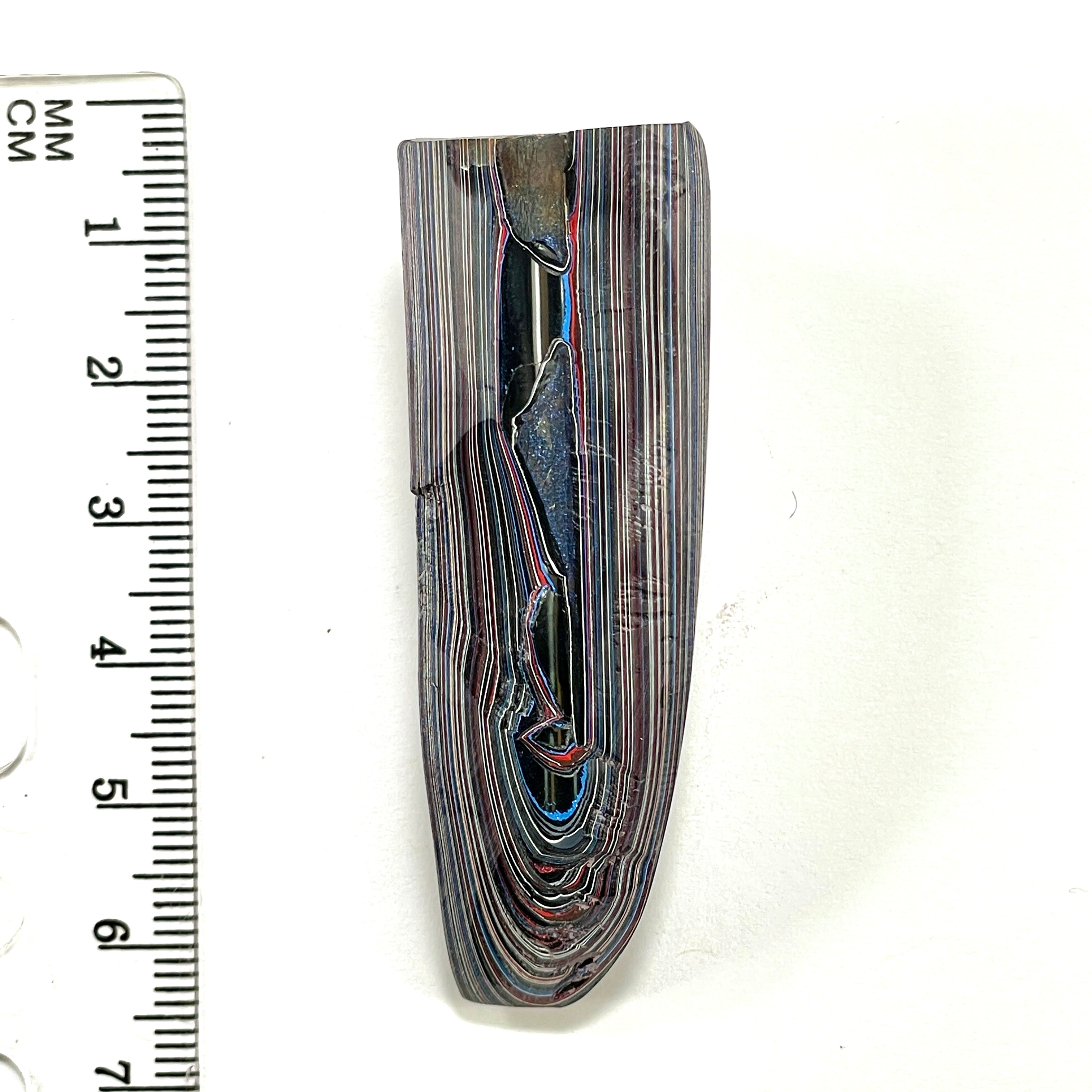 DVH Rapid Red Ford Mustang Fordite Specimen Polished Face (6355) - DVHdesigns
