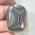 DVH Fordite Cabochon Genuine Michigan Mustang 34x25x7mm (6423)