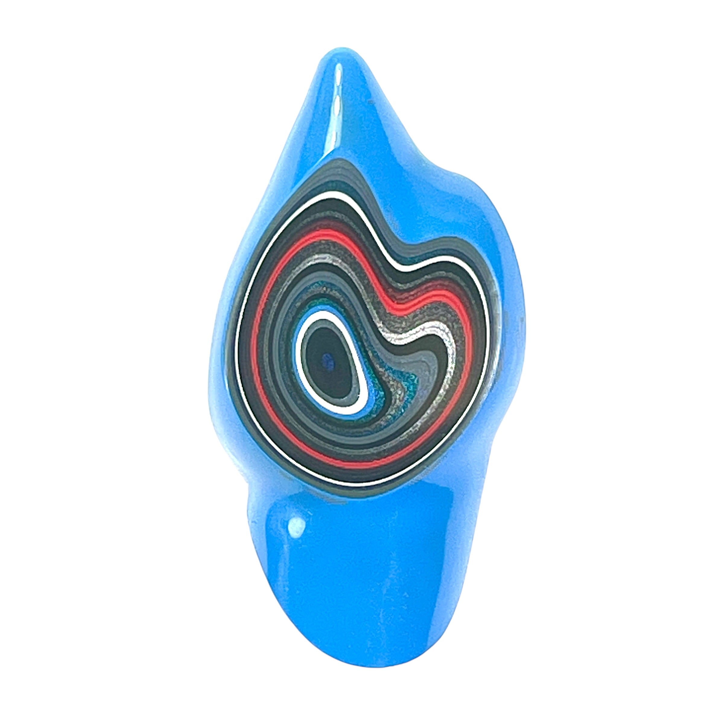 DVH Grabber Blue Ford Mustang Fordite Specimen Polished Face Michigan (6646)