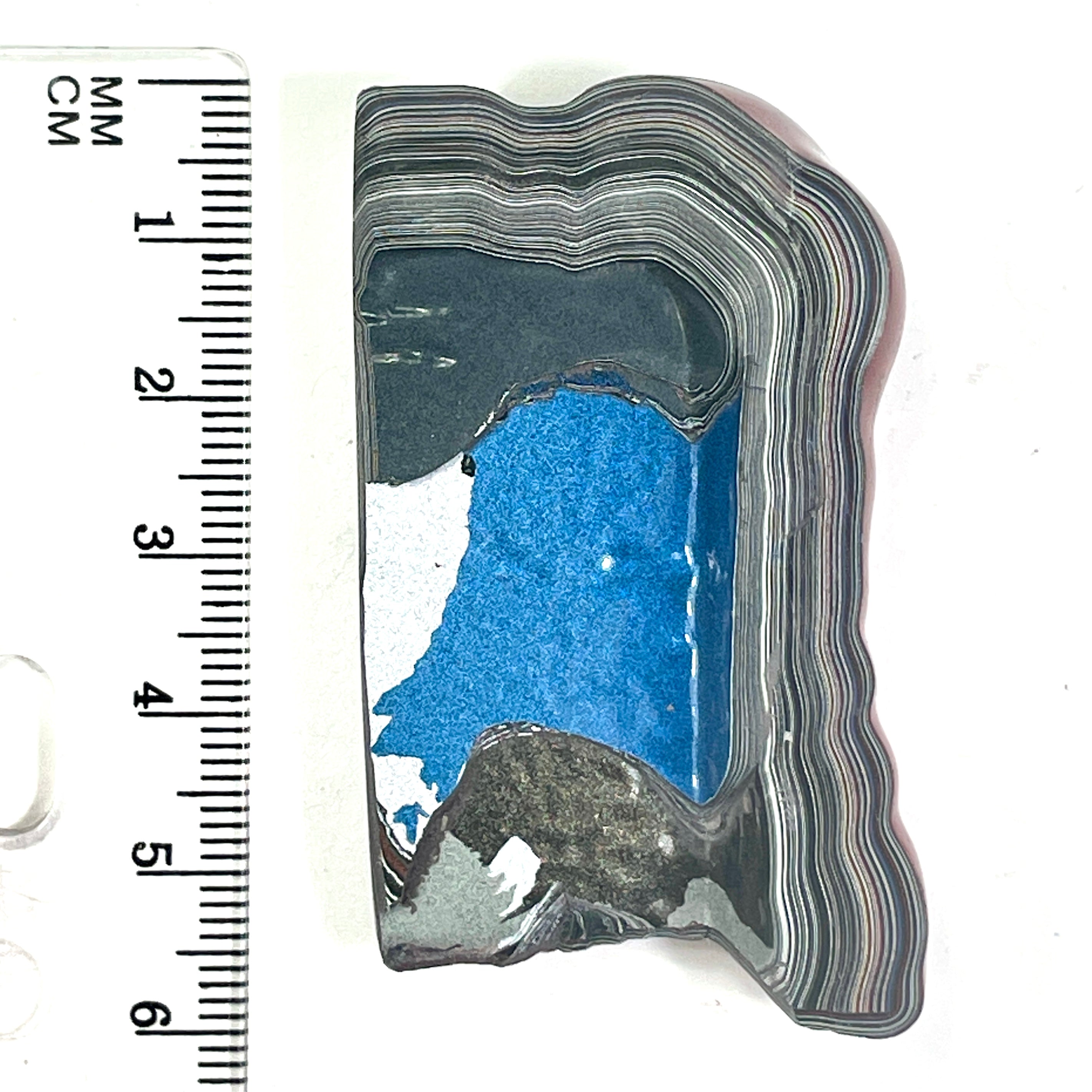 DVH Rapid Red Ford Mustang Fordite Specimen Polished Face Michigan (6647)