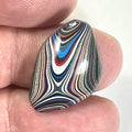 DVH Fordite Cabochon Genuine Ford Mustang Michigan 26x17x5mm  (6651)