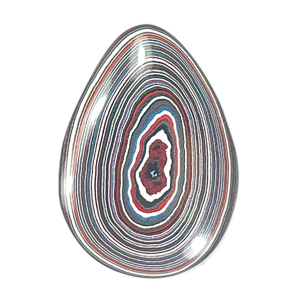 DVH Fordite Cabochon Genuine Ford Mustang Michigan 36x25x4mm  (6652)