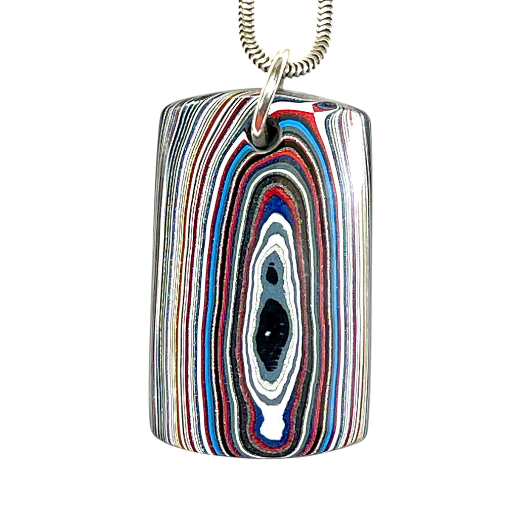 DVH Genuine Ford Mustang Fordite Pendant Dog Tag Michigan 37x22x6mm (6653) - DVHdesigns