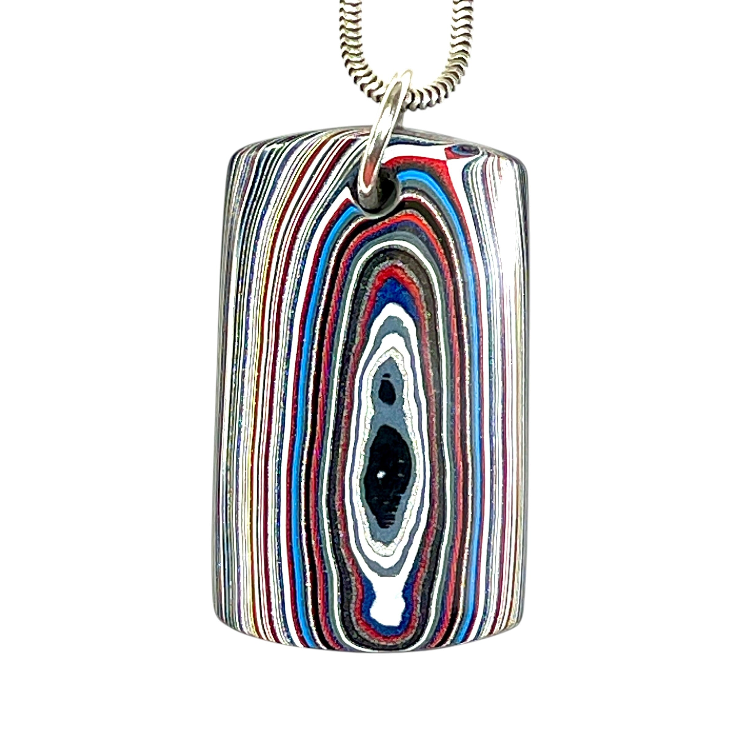 DVH Genuine Ford Mustang Fordite Pendant Dog Tag Michigan 37x22x6mm (6653) - DVHdesigns