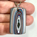 DVH Genuine Ford Mustang Fordite Pendant Dog Tag Michigan 37x22x6mm (6653) - DVHdesigns