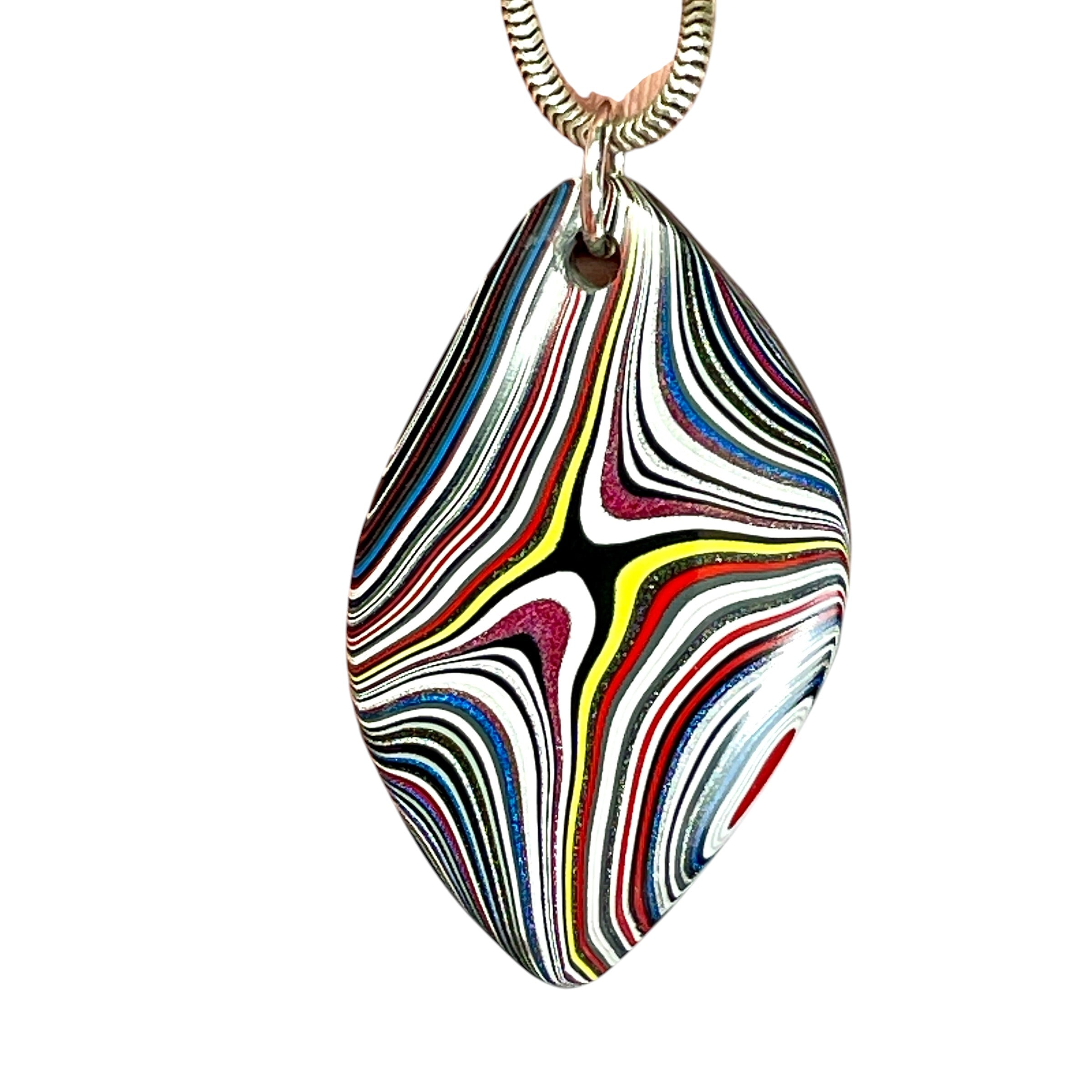 DVH Genuine Ford Mustang Fordite Pendant Michigan 39x23x6mm (6654) - DVHdesigns