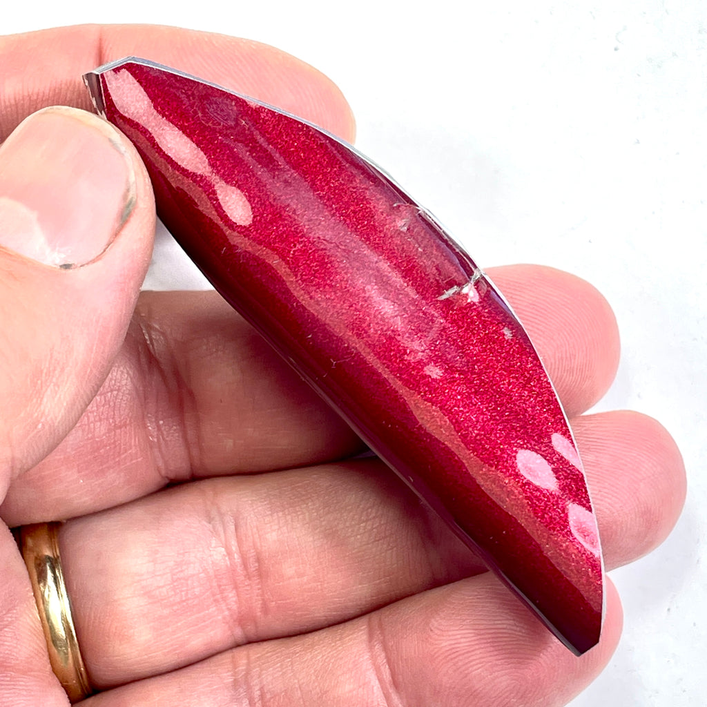 DVH Rapid Red Ford Mstng Fordite Specimen Polished Face (6731)
