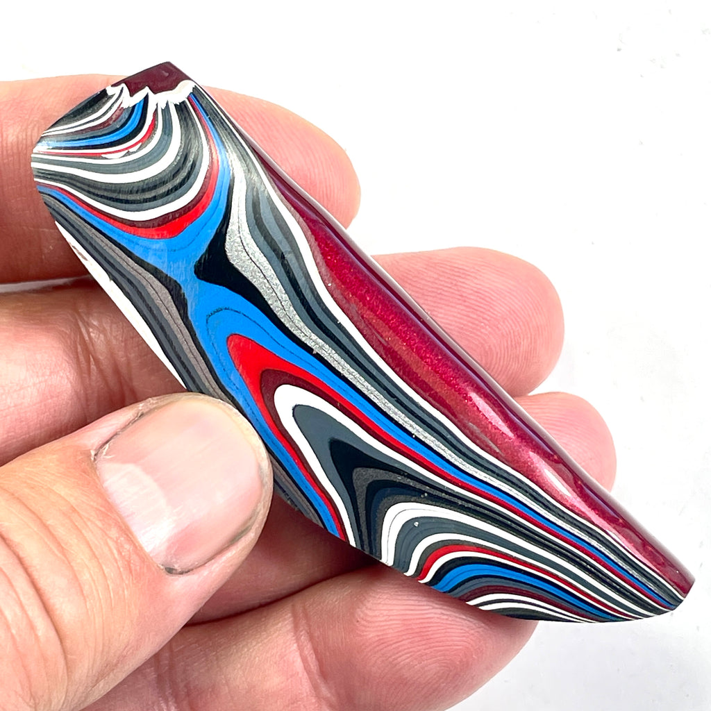 DVH Rapid Red Ford Mstng Fordite Specimen Polished Face (6731)