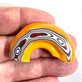 DVH Orange Fury Ford Mustang Fordite Specimen Polished Face (6735)