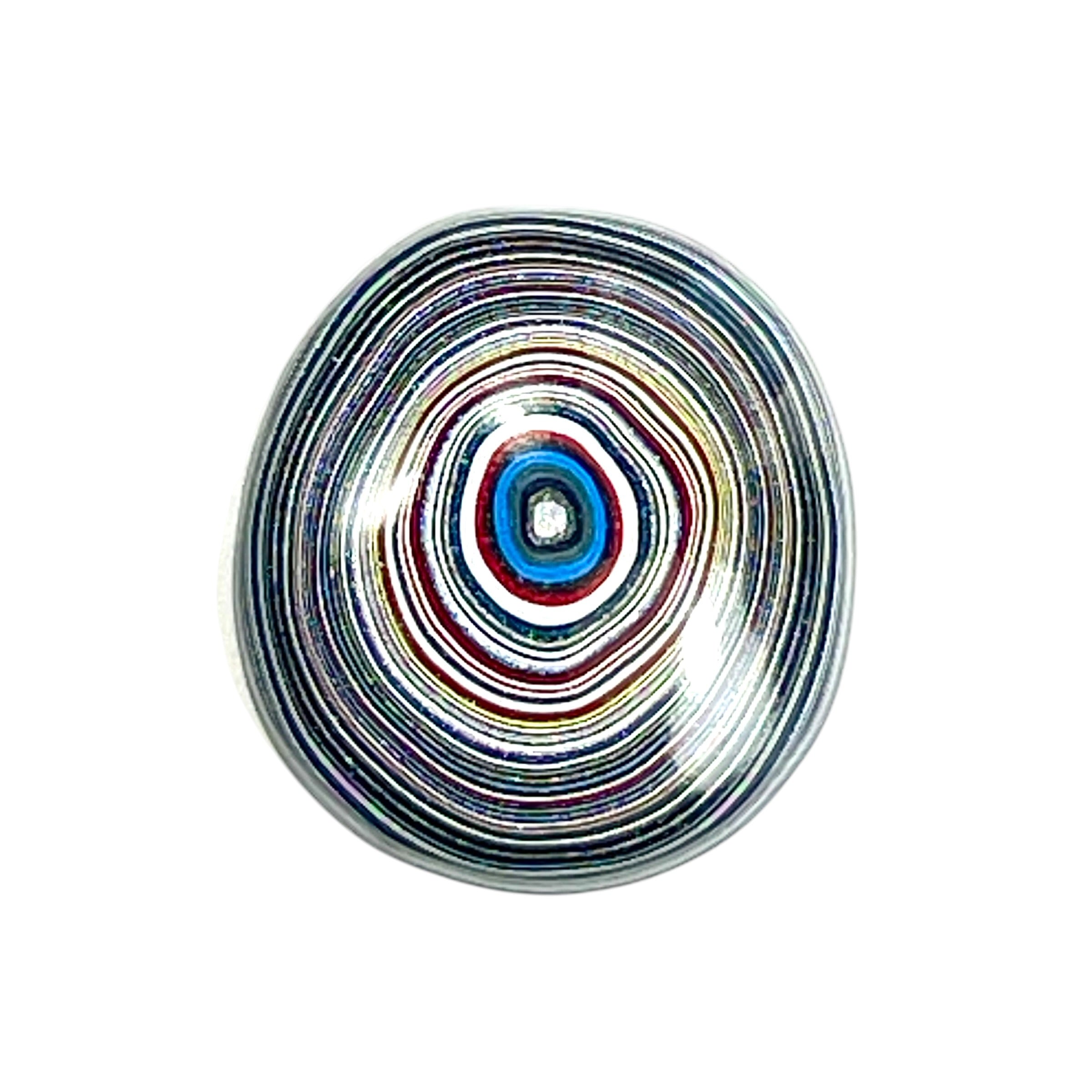 DVH Genuine Ford Mstng Fordite Cabochon Michigan 21x23x5mm (6736)