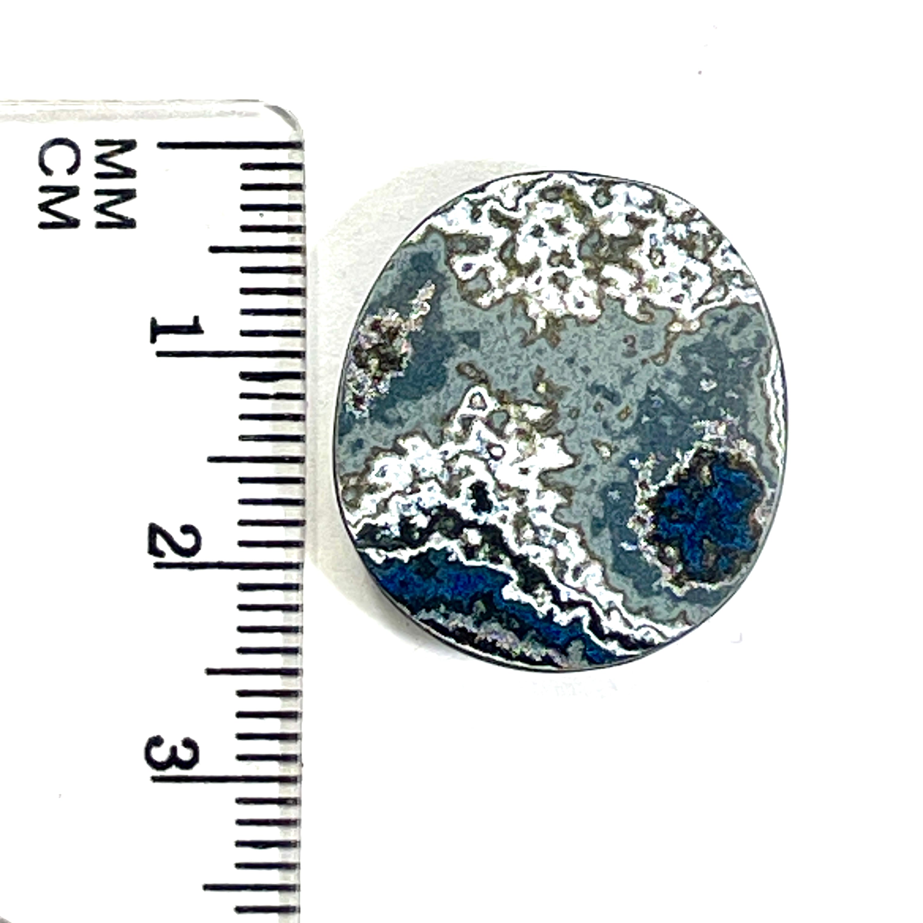 DVH Genuine Ford Mstng Fordite Cabochon Michigan 21x23x5mm (6736)