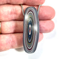 DVH Grabber Blue Ford Mustang Fordite Bead Pendant 57x18x15mm (6737)