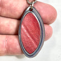 DVH Rapid Red Ford Mstng Fordite Pendant Michigan 43x22x4mm (6785)