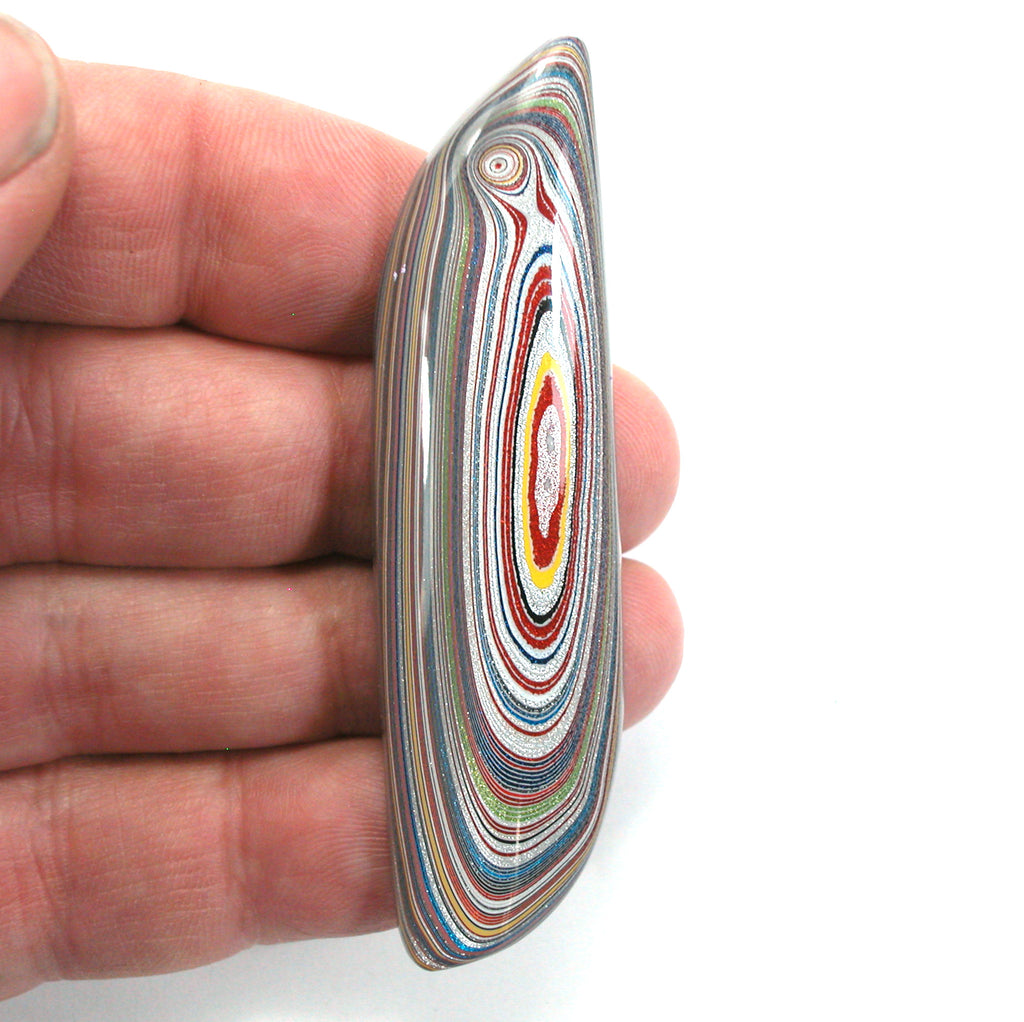 DVH Ford Focus C-Max Fordite Lustre Cabochon Michigan Assembly 76x20x6mm (5643) - DVHdesigns