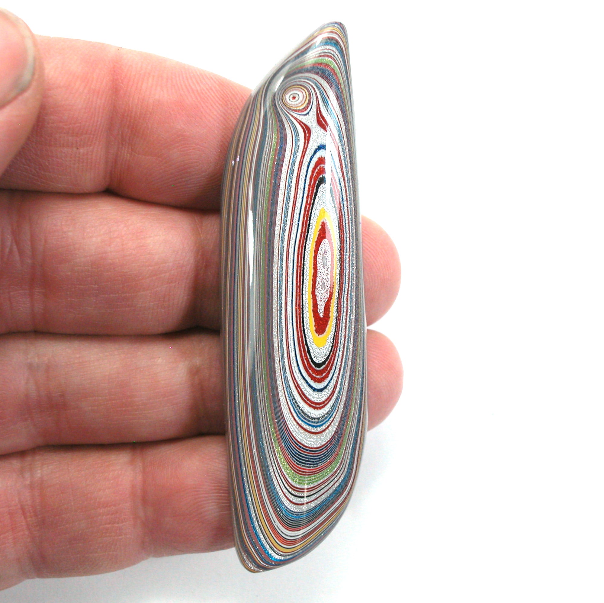 DVH Ford Focus C-Max Fordite Lustre Cabochon Michigan Assembly 76x20x6mm (5643) - DVHdesigns