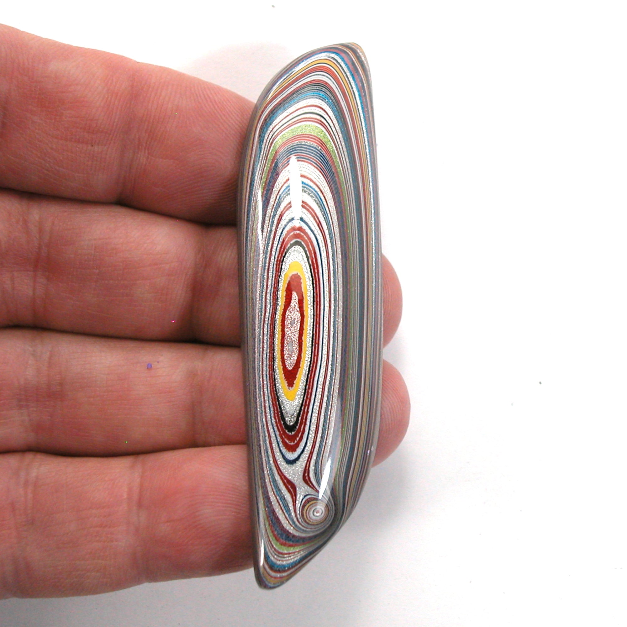 DVH Ford Focus C-Max Fordite Lustre Cabochon Michigan Assembly 76x20x6mm (5643) - DVHdesigns