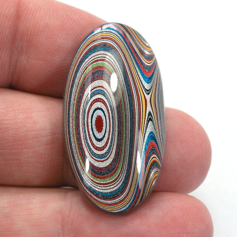 DVH Ford Focus C-Max Fordite Lustre Cabochon Michigan Assembly 37x20x6mm (5646)