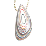 DVH Ford Focus C-MAX Fordite Bead Pendant Michigan Assembly 46x21x8mm (5670)