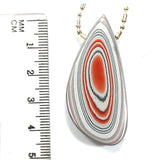 DVH Ford Focus C-MAX Fordite Bead Pendant Michigan Assembly 46x21x8mm (5670)