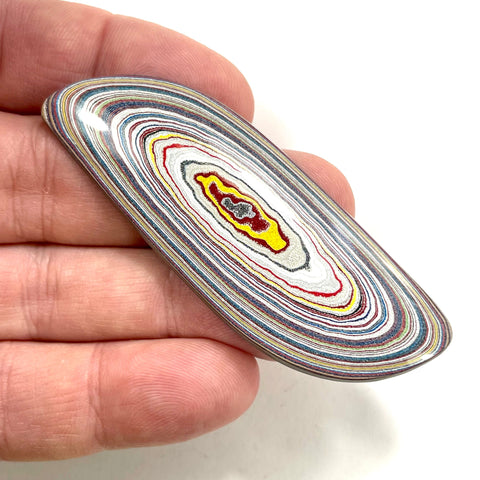 DVH Ford Focus C-MAX Fordite Cabocohon Cab Michigan Assembly 73x25x4mm (5925)