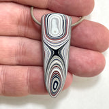 DVH Ford Focus C-MAX Fordite Bead Pendant Michigan Assembly  46x17x8mm (5928)