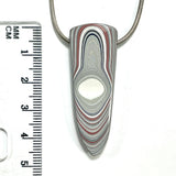 DVH Ford Focus C-MAX Fordite Bead Pendant Michigan Assembly  46x17x8mm (5928)