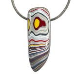 DVH Ford Focus C-MAX Fordite Bead Pendant Michigan Assembly  42x15x10mm (5930)