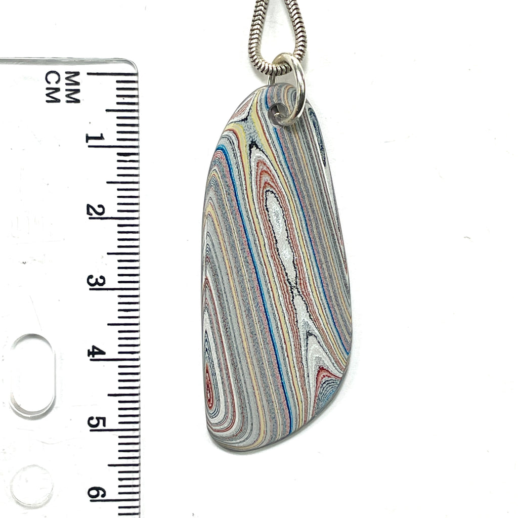DVH Ford Focus C-MAX Fordite Pendant Michigan Assembly 52x20x3mm (5939) - DVHdesigns