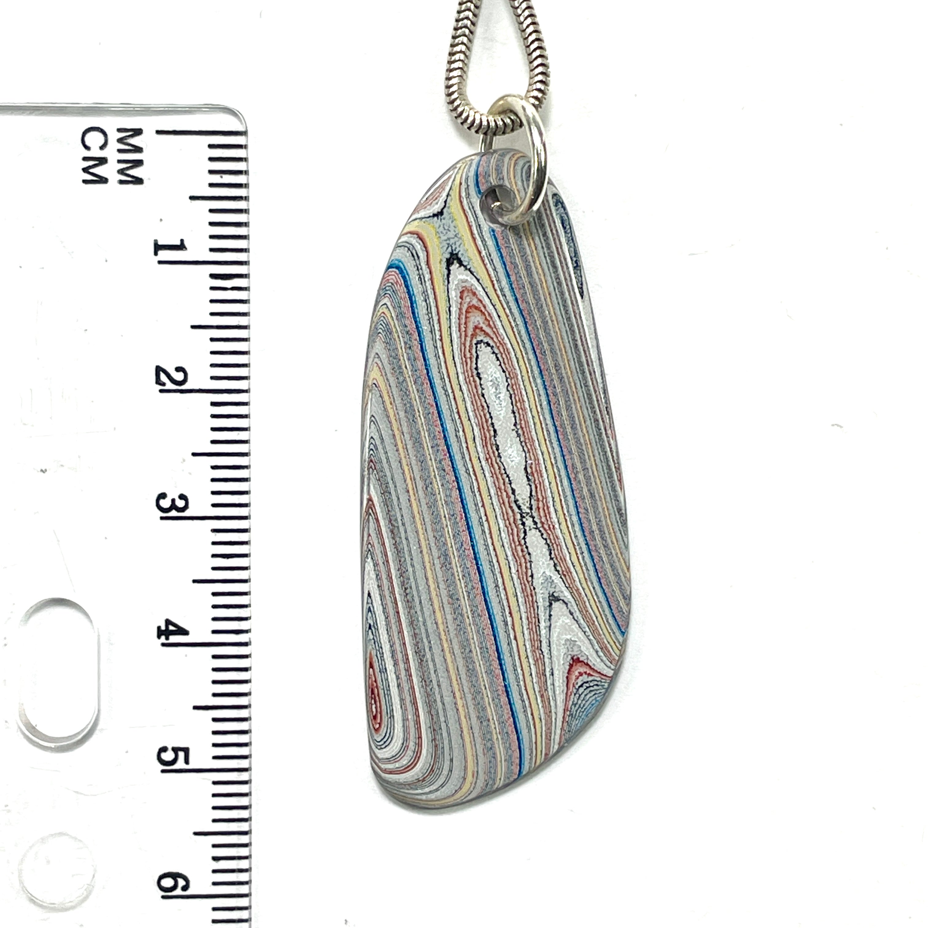 DVH Ford Focus C-MAX Fordite Pendant Michigan Assembly 52x20x3mm (5939) - DVHdesigns